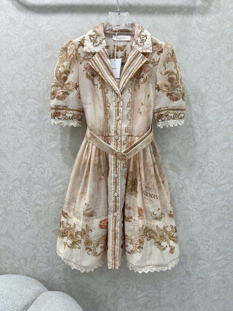 Длинное платье из льна