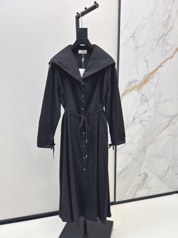 Длинное платье тренч