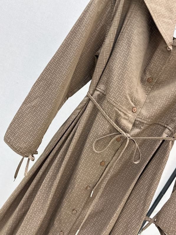 Длинное платье тренч фото 4