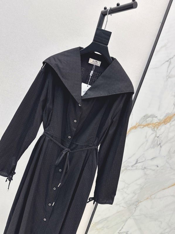 Длинное платье тренч фото 6