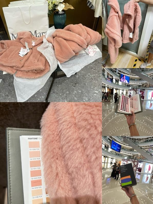 Long pink coat Teddy Bear фото 3