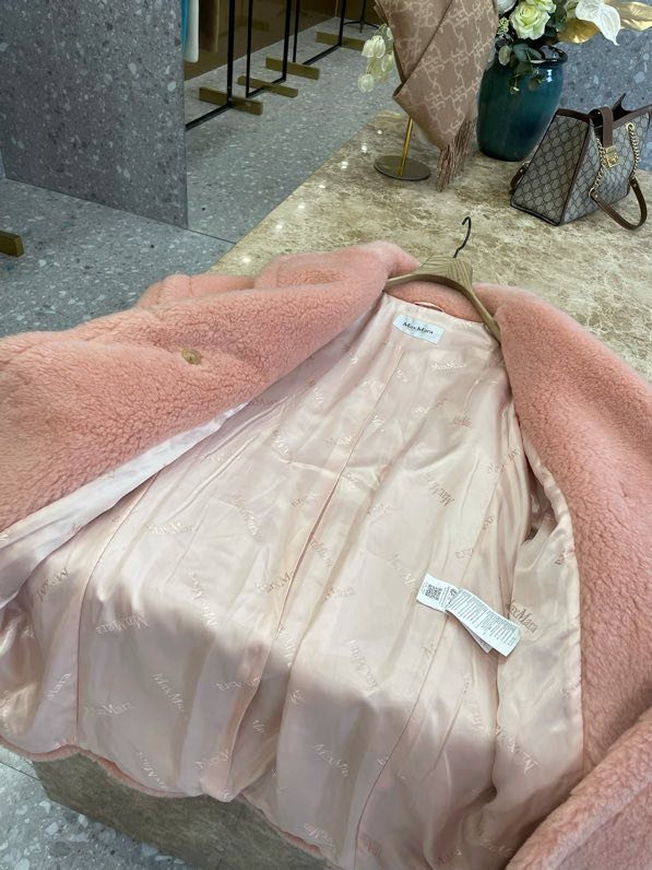 Long pink coat Teddy Bear фото 8