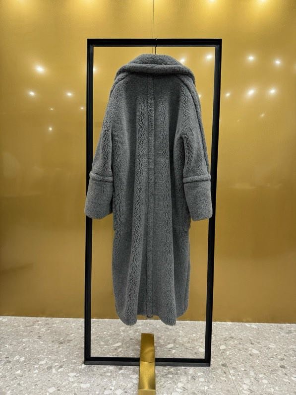 Длинное серое пальто Teddy Bear фото 4