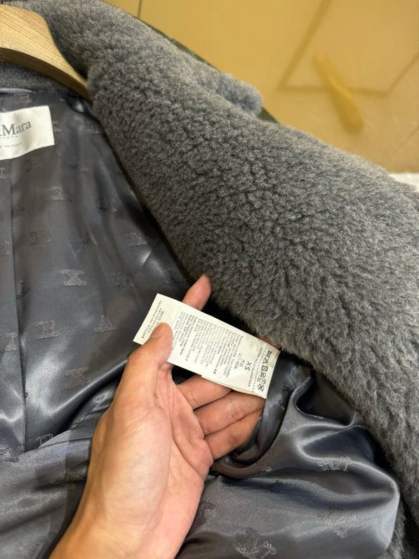 Длинное серое пальто Teddy Bear фото 6