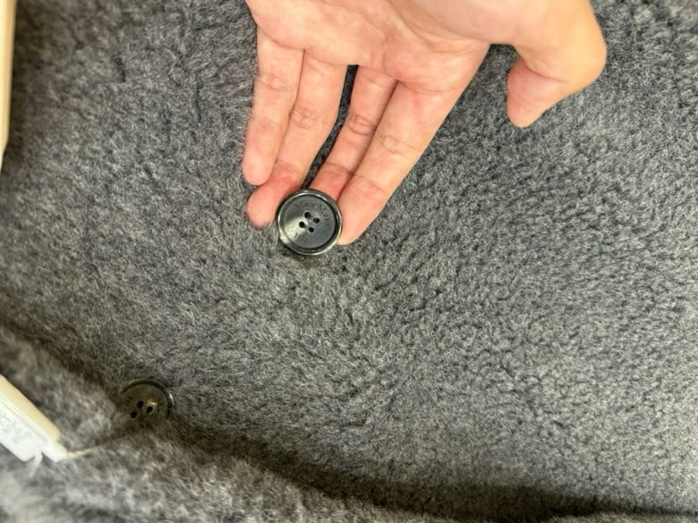 Длинное серое пальто Teddy Bear фото 9