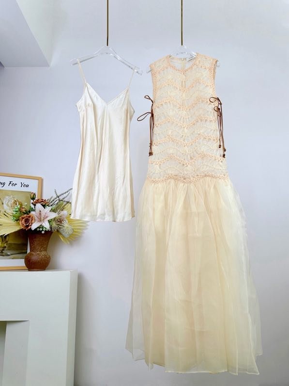 Long silk dress