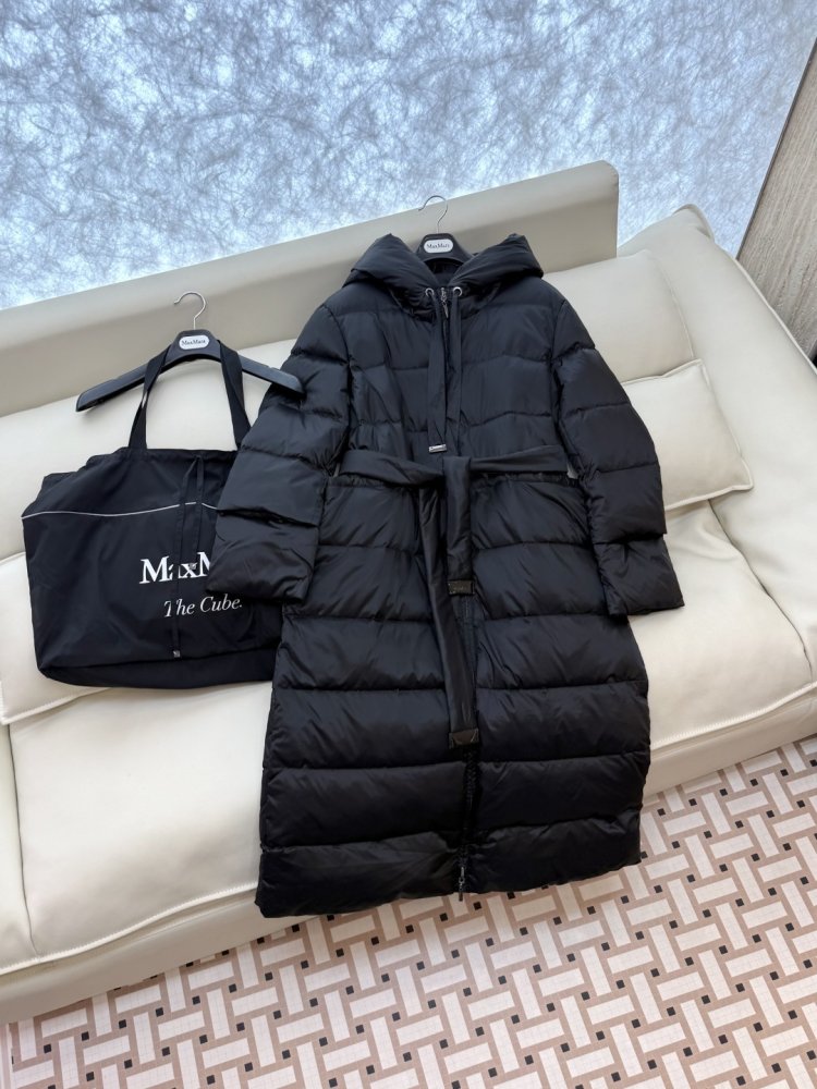 Длинный двусторонний пуховик фото 3