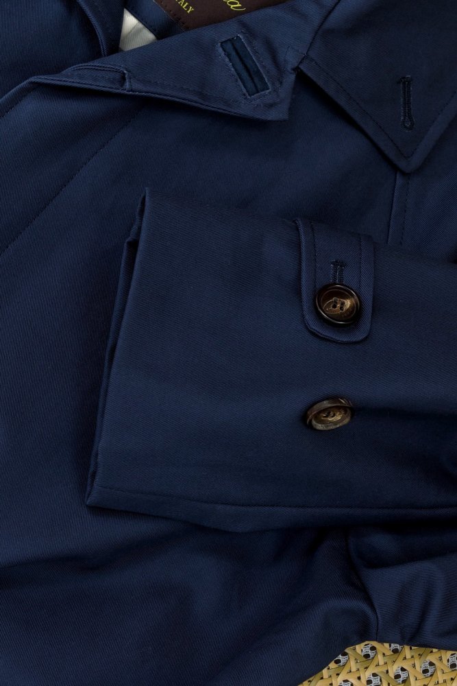 Длинный мужской тренч фото 9