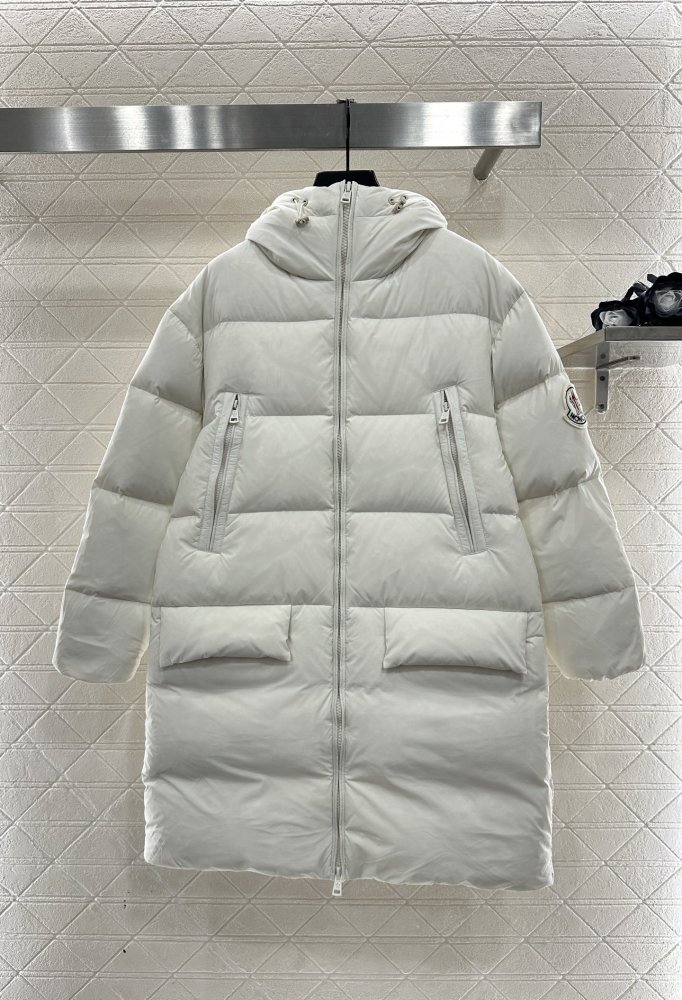 A long Down jacket from hood