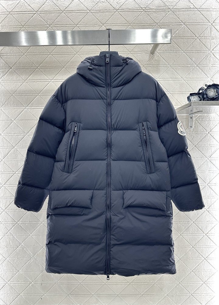 A long Down jacket from hood