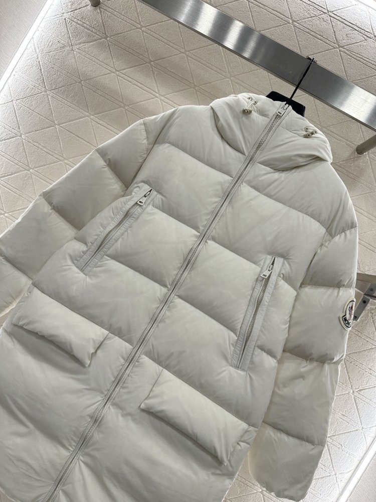 A long Down jacket from hood фото 3