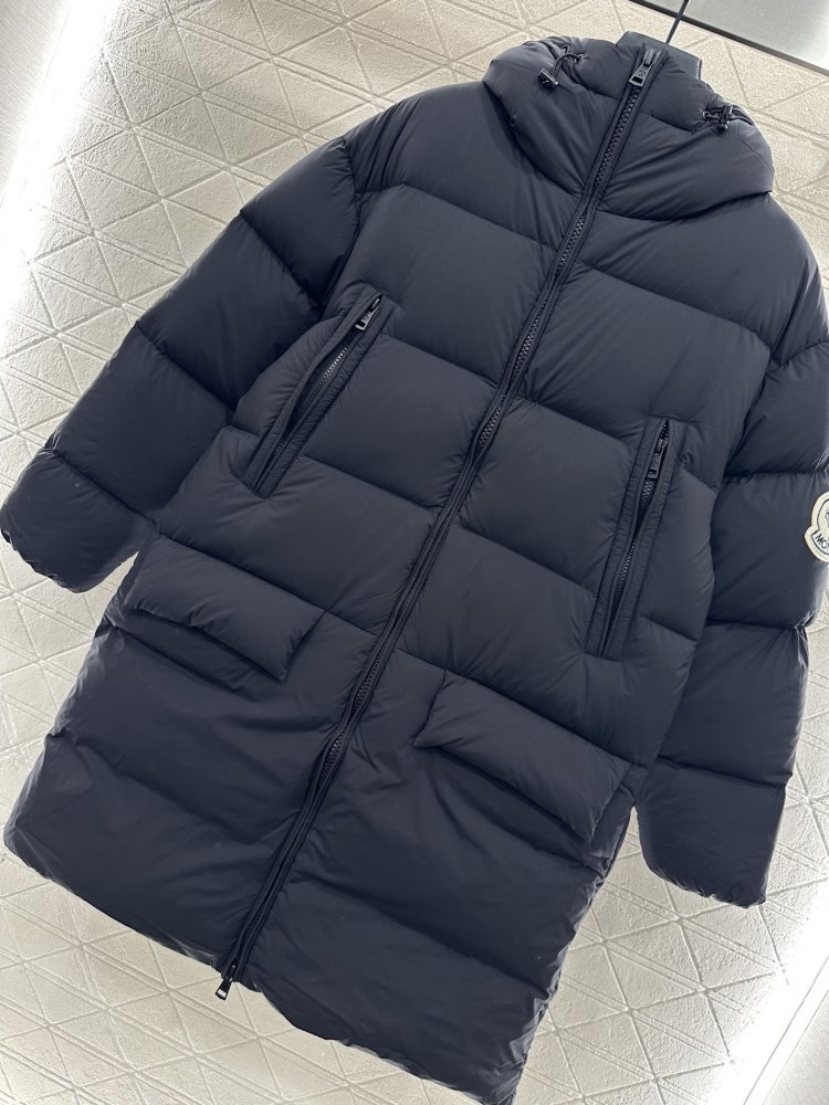 A long Down jacket from hood фото 4