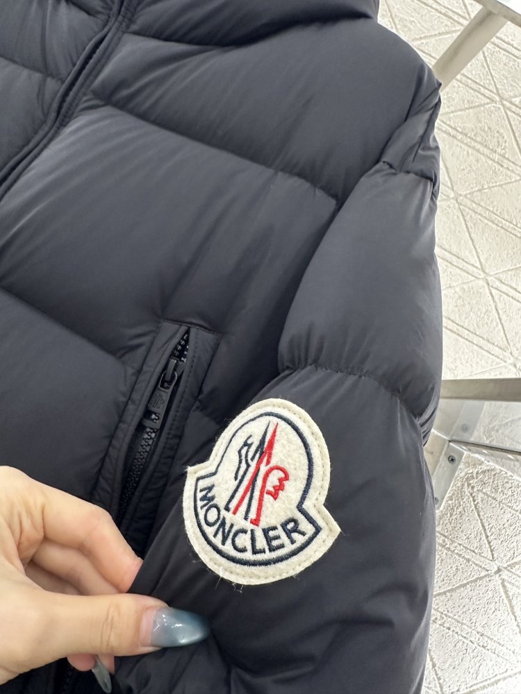 A long Down jacket from hood фото 6