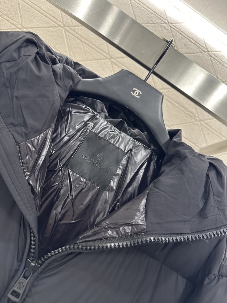 A long Down jacket from hood фото 8