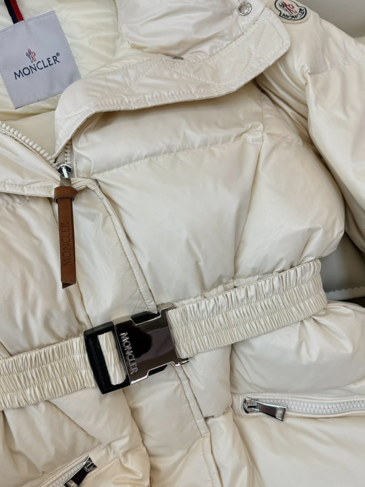 Длинный пуховик с воротником-стойкой фото 7