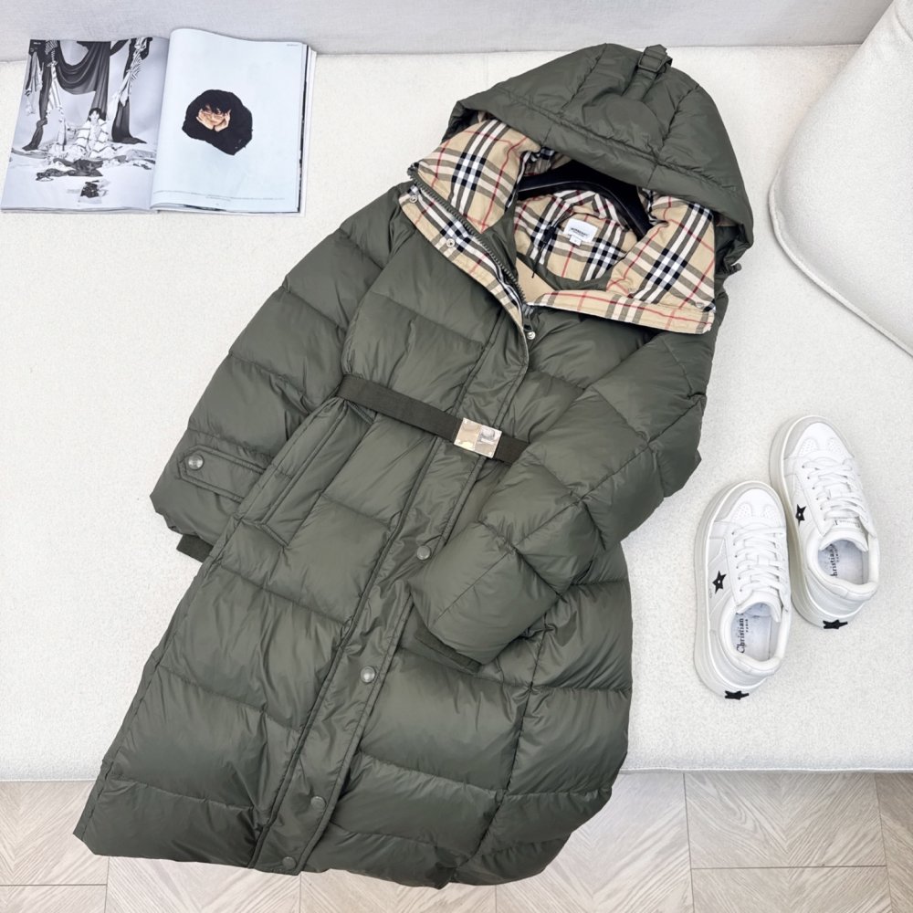 Длинный пуховик женский фото 2