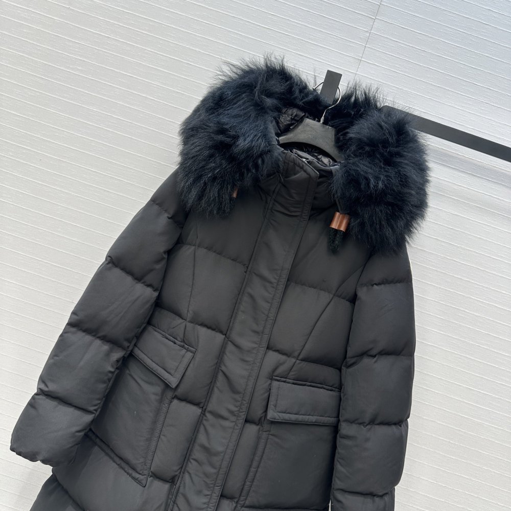 Длинный пуховик женский фото 2