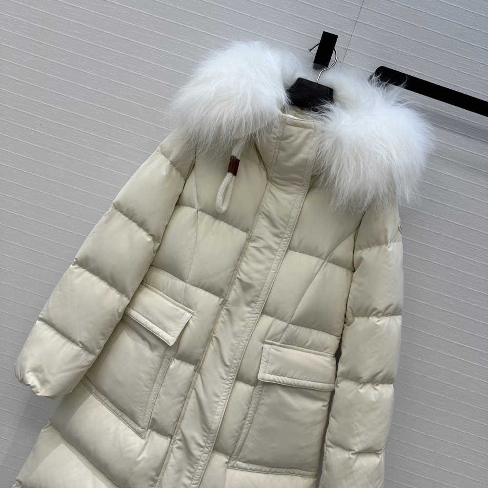 Длинный пуховик женский фото 2