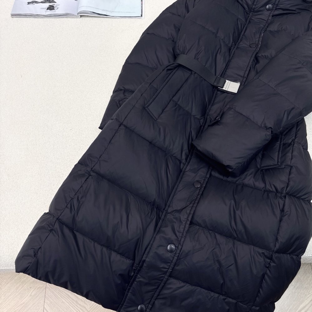 Длинный пуховик женский фото 4