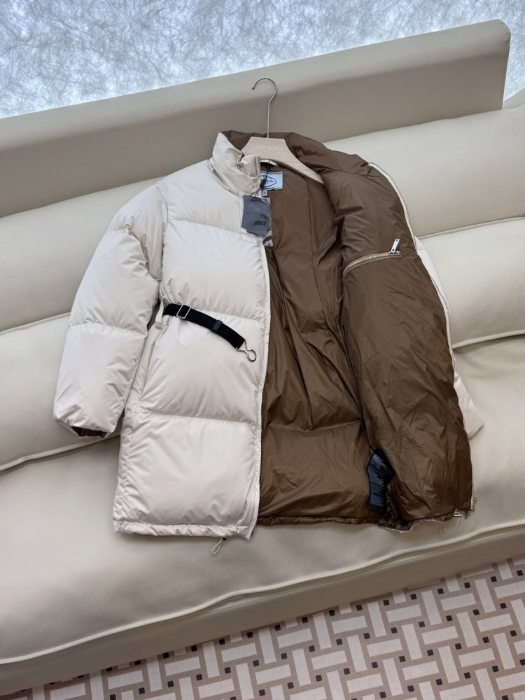 Длинный пуховик женский фото 4