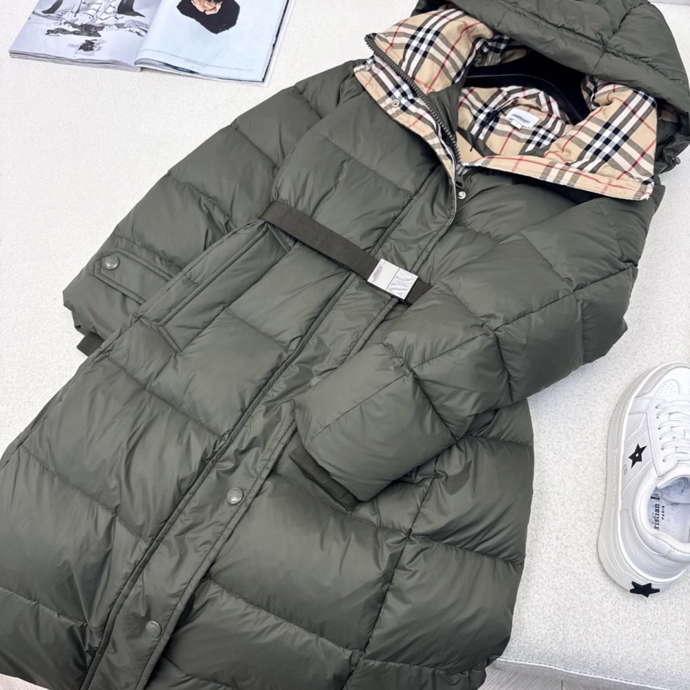 Длинный пуховик женский фото 5