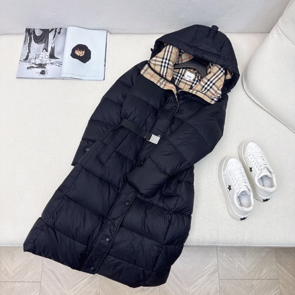 Длинный пуховик женский фото 5