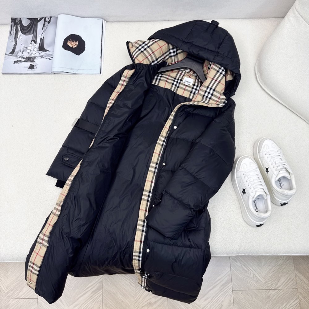 Длинный пуховик женский фото 7