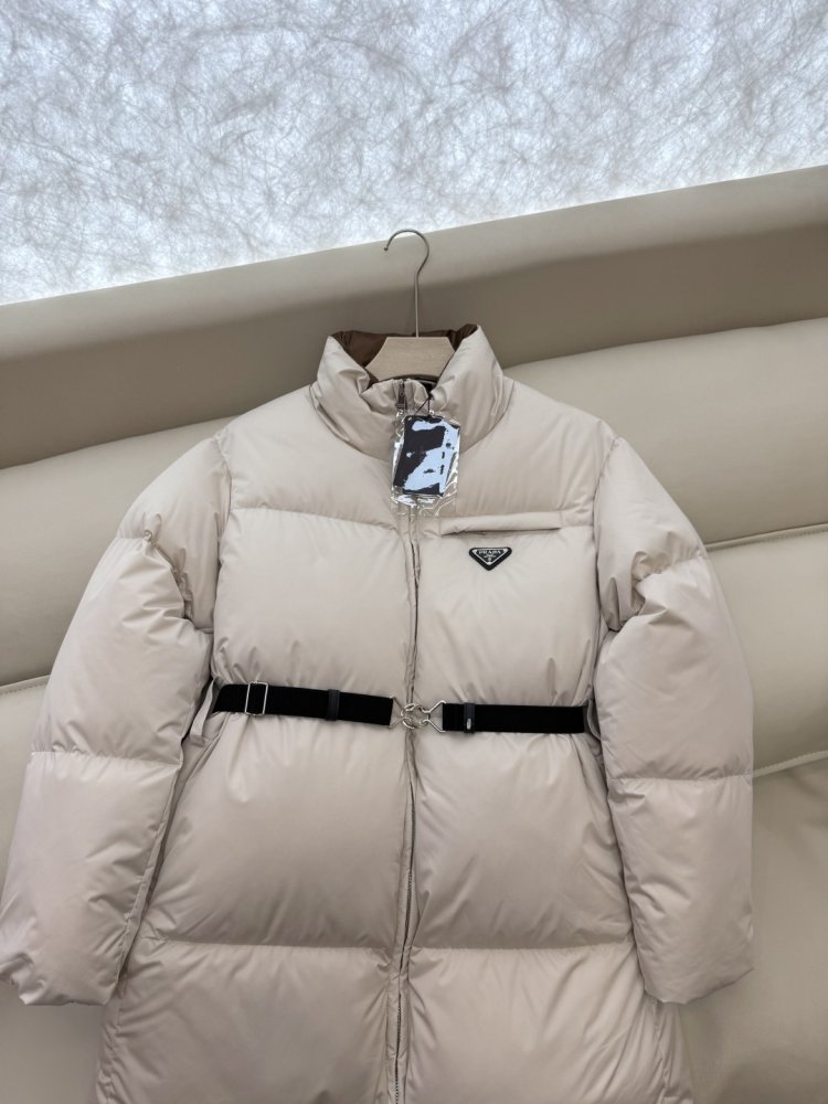 Длинный пуховик женский фото 7