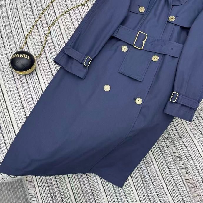 Довгий тренч з лацканами фото 2