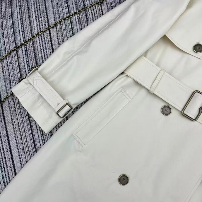 Довгий тренч з лацканами фото 3