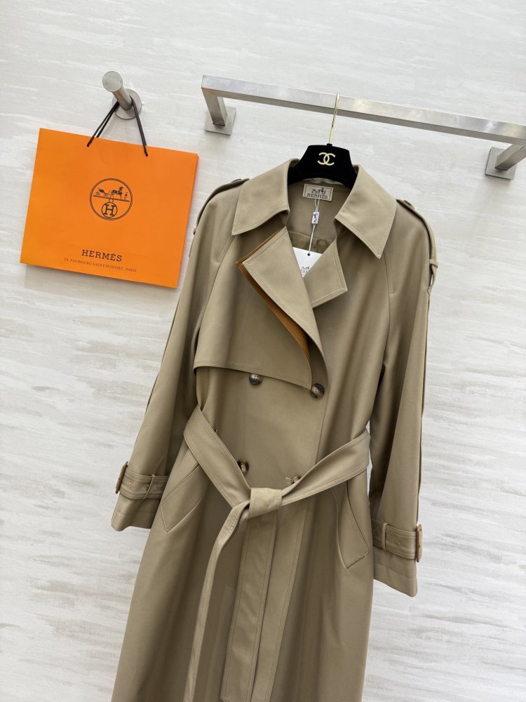 Длинный тренчкот с лацканами фото 2