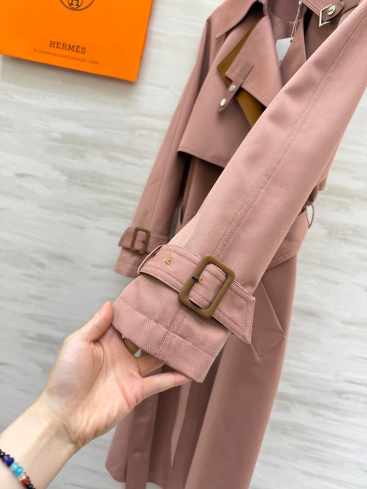 Длинный тренчкот с лацканами фото 3