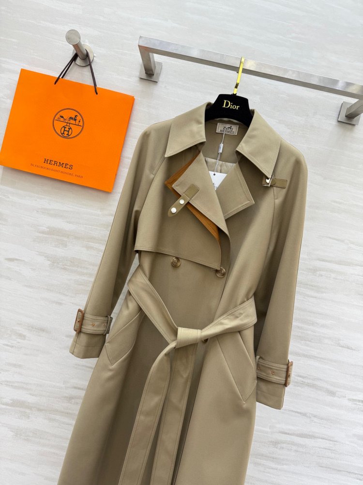 Длинный тренчкот с лацканами фото 3