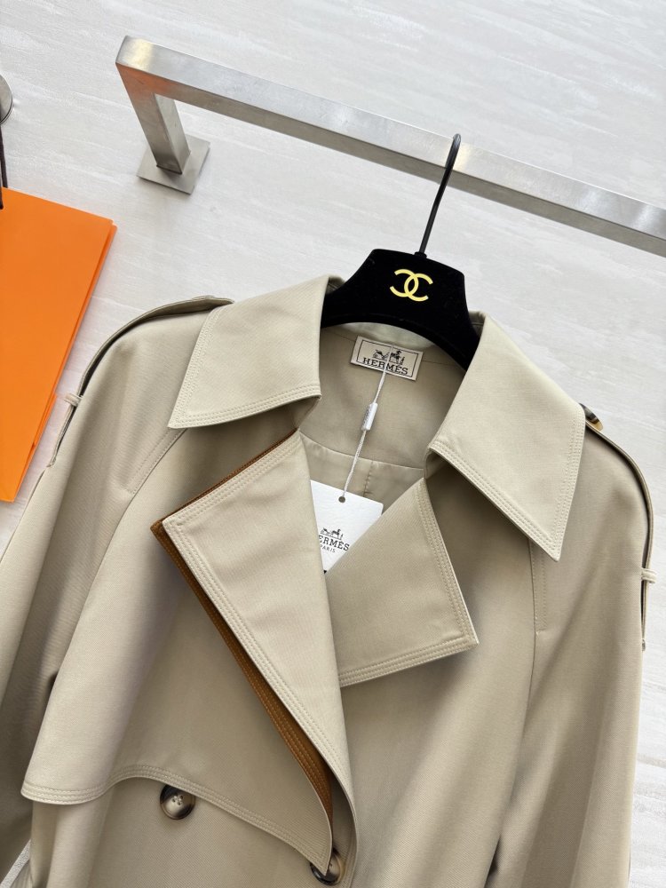 Длинный тренчкот с лацканами фото 5