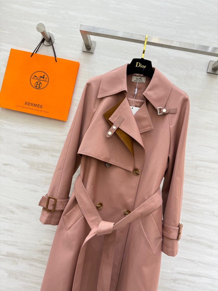 Длинный тренчкот с лацканами фото 5