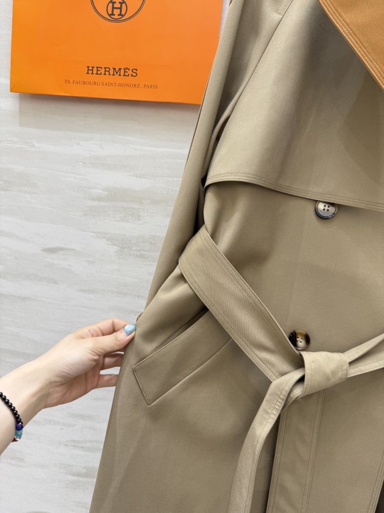 Длинный тренчкот с лацканами фото 7