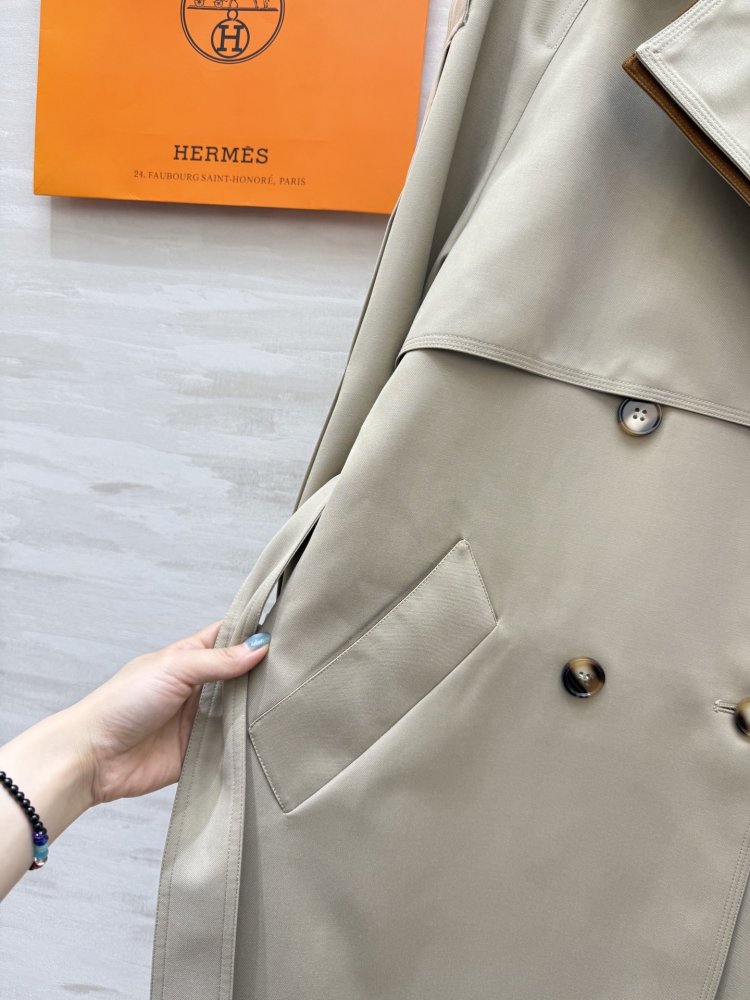 Длинный тренчкот с лацканами фото 7