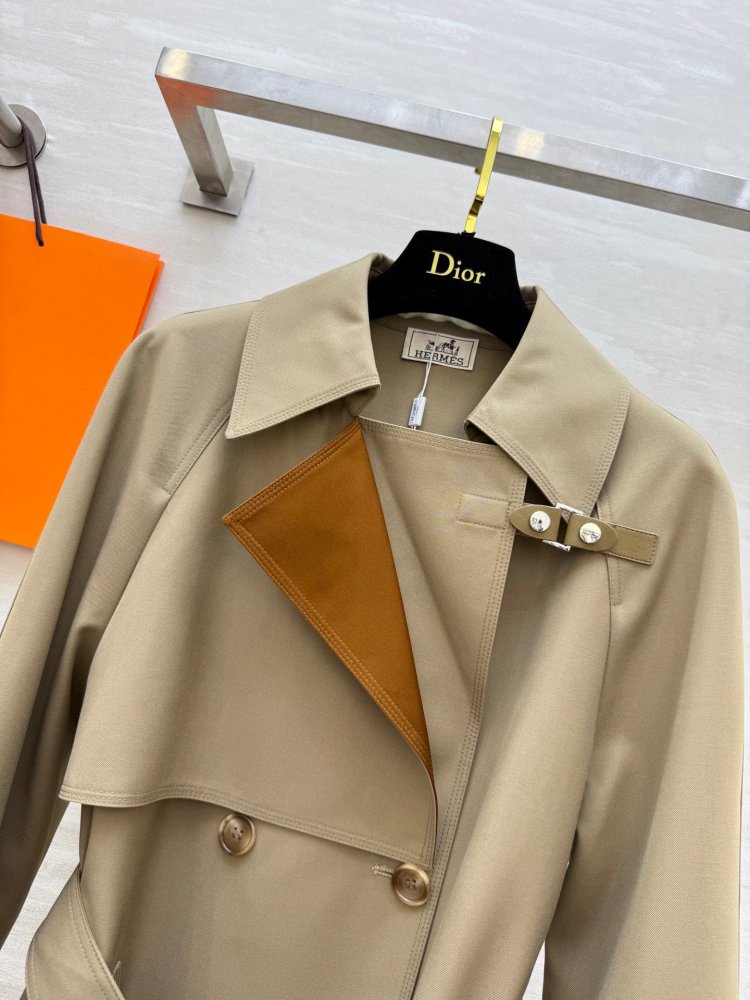 Длинный тренчкот с лацканами фото 7