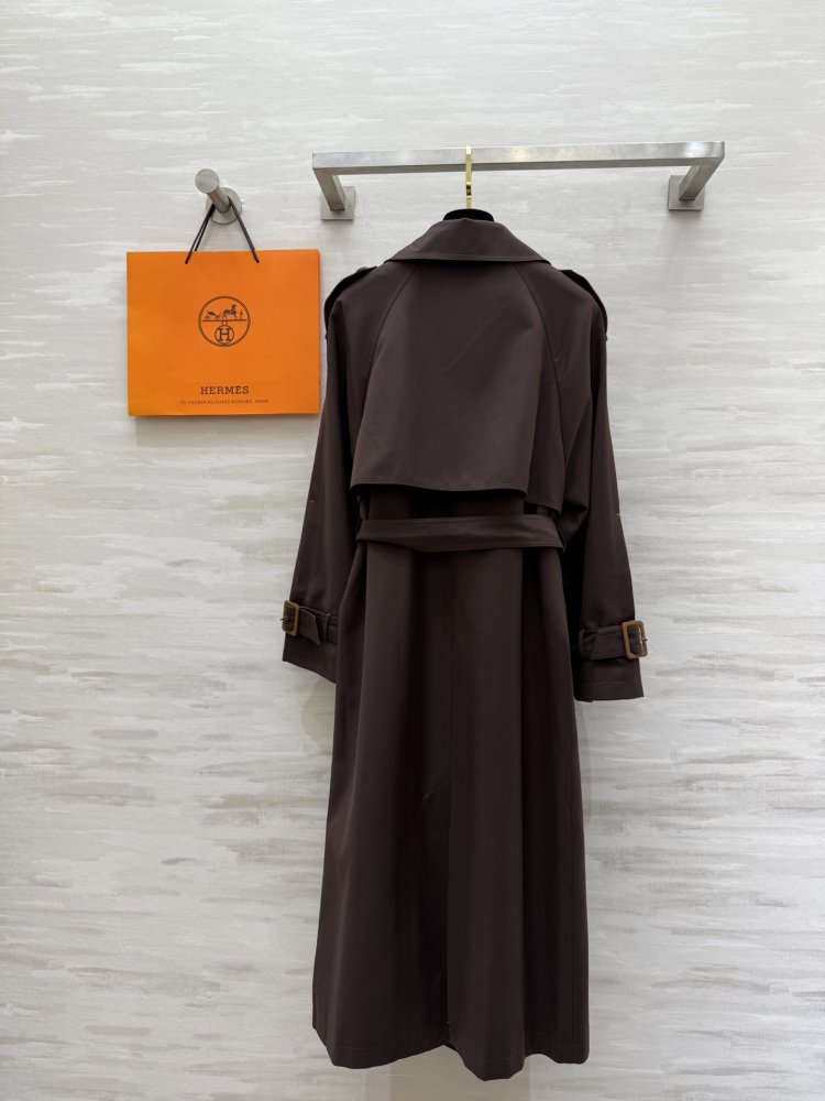 Длинный тренчкот с лацканами фото 9