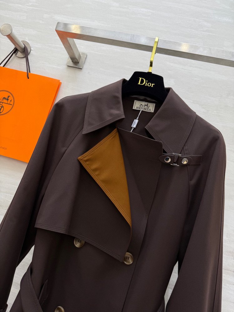 Длинный тренчкот с лацканами фото 9