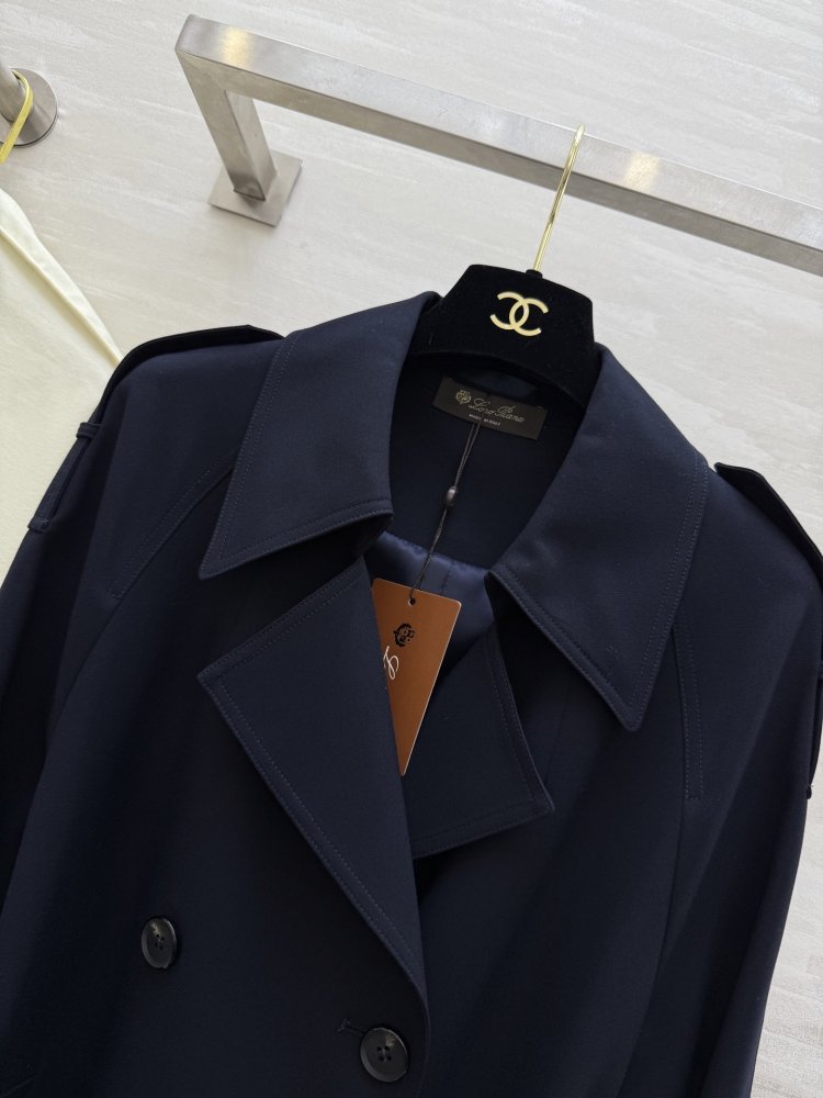 Длинный тренчкот с завязками на талии и лацканами фото 2