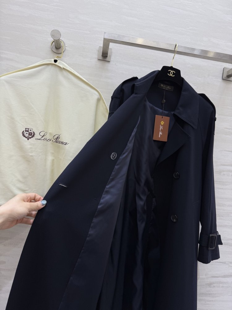 Длинный тренчкот с завязками на талии и лацканами фото 8