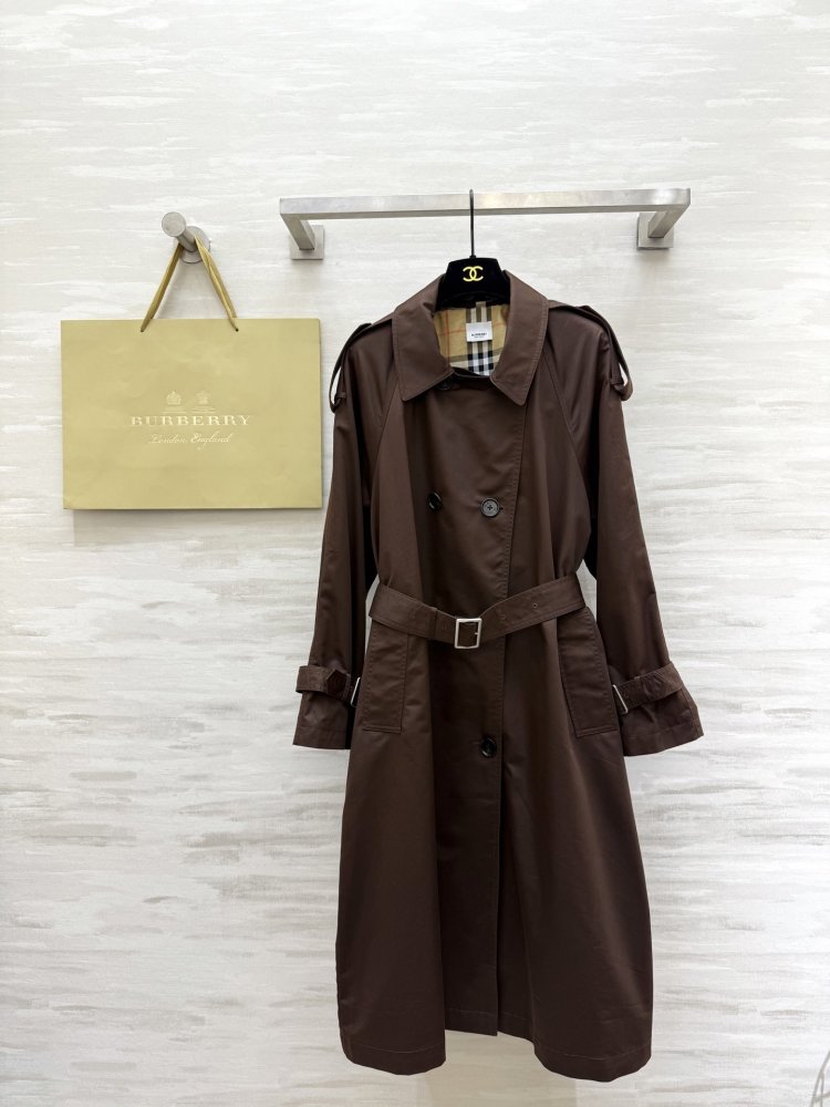 Длинный женский тренч