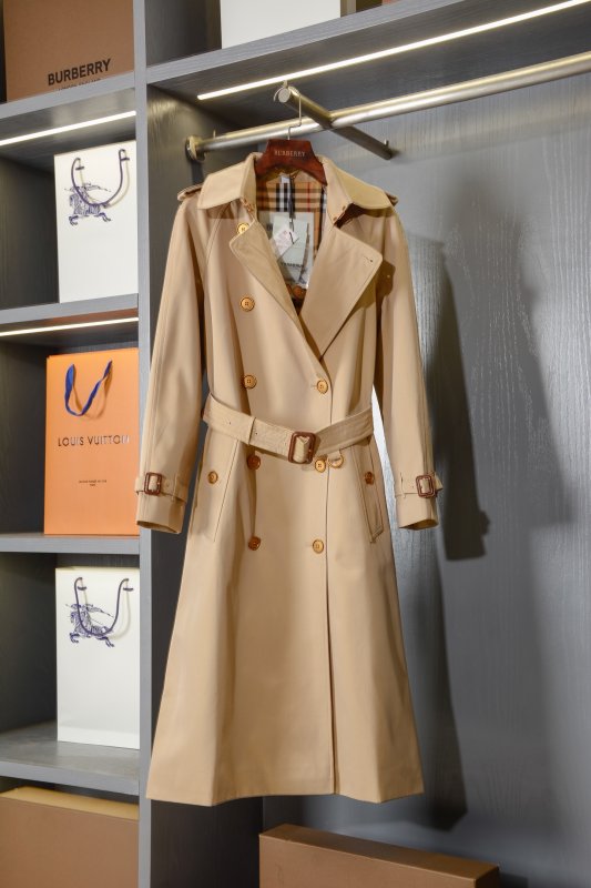 Длинный женский тренч