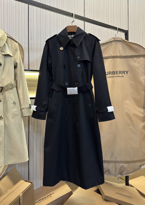 Длинный женский тренч