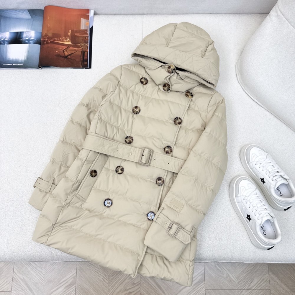 Двубортная jacket from hood