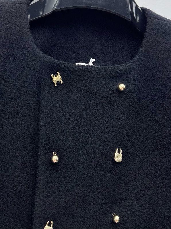 Двубортное шерстяное пальто фото 2