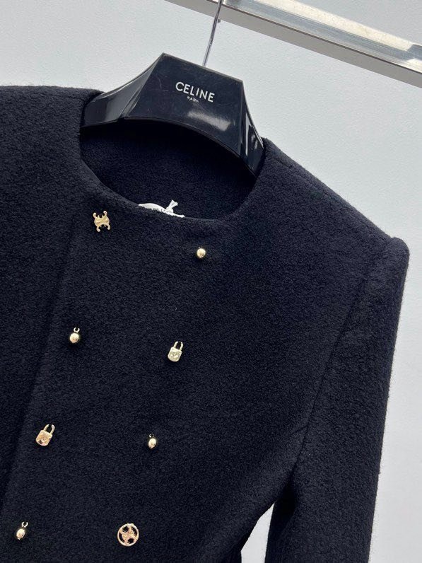 Двубортное шерстяное пальто фото 4