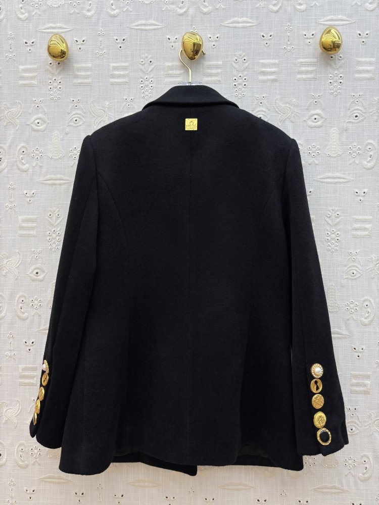 Двубортное вовняне пальто фото 9