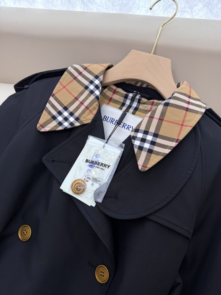 Двобортний довгий тренчкот фото 8